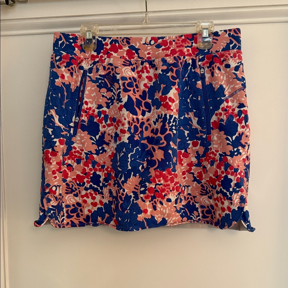 Talbots Pink and Blue Floral Skort